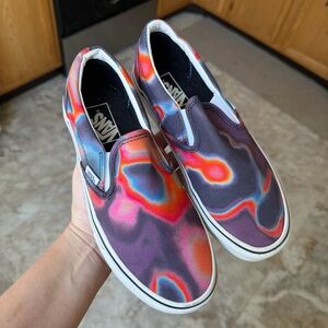 Vans Slip-On Sneakers with Multicolor Heatmap Print